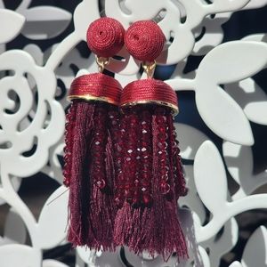 Tassle and beads earrings